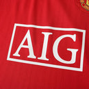 Camisa Manchester United I 2007/08 Manga Longa