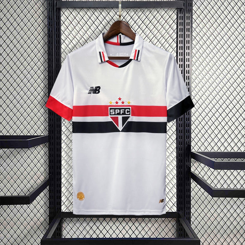 Camisa São Paulo Home 24/25 - New Balance Torcedor Masculina - Lançamento